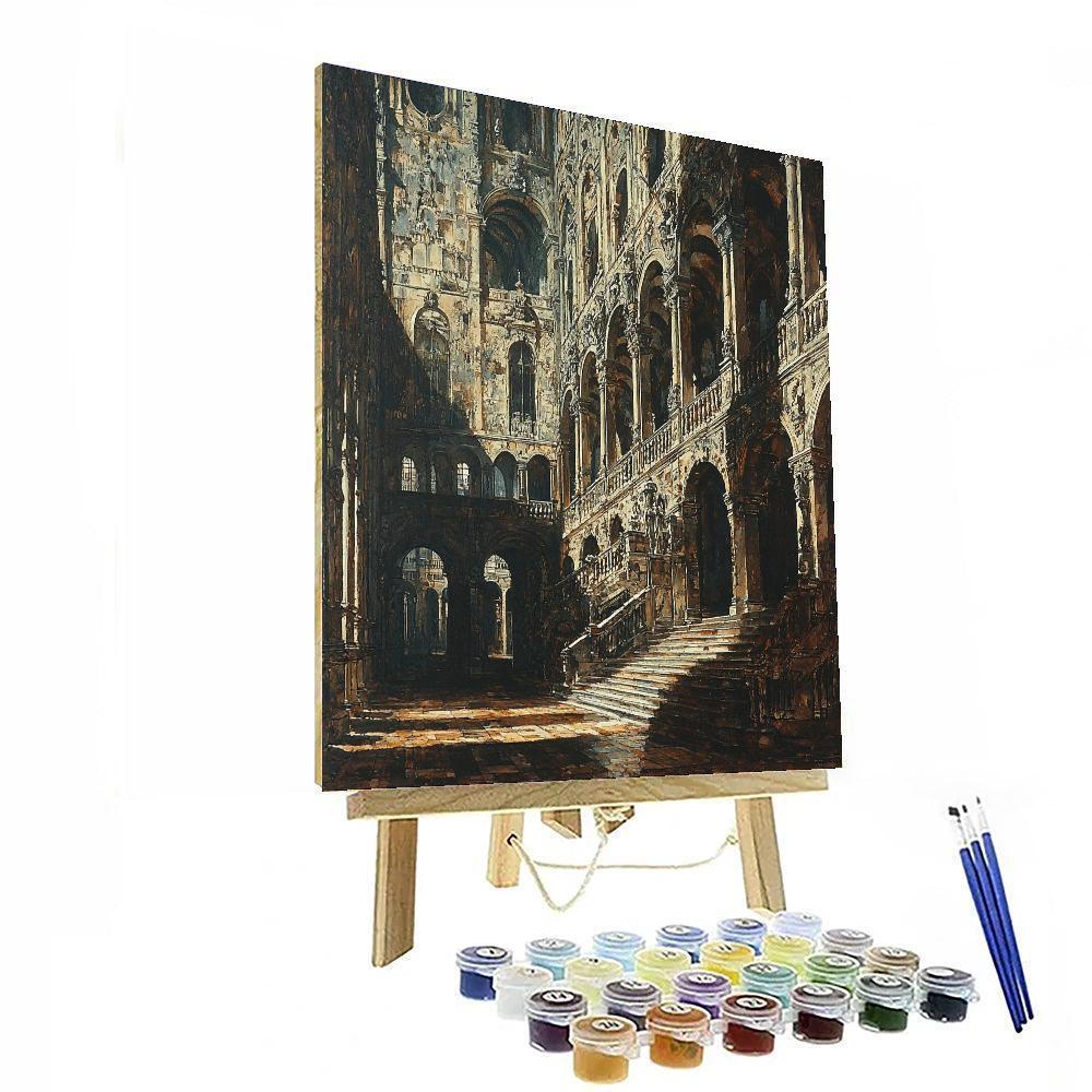 Giovanni Battista Piranesi Inspired Piranesi's Grand Architecture  DIY Paint By Numbers