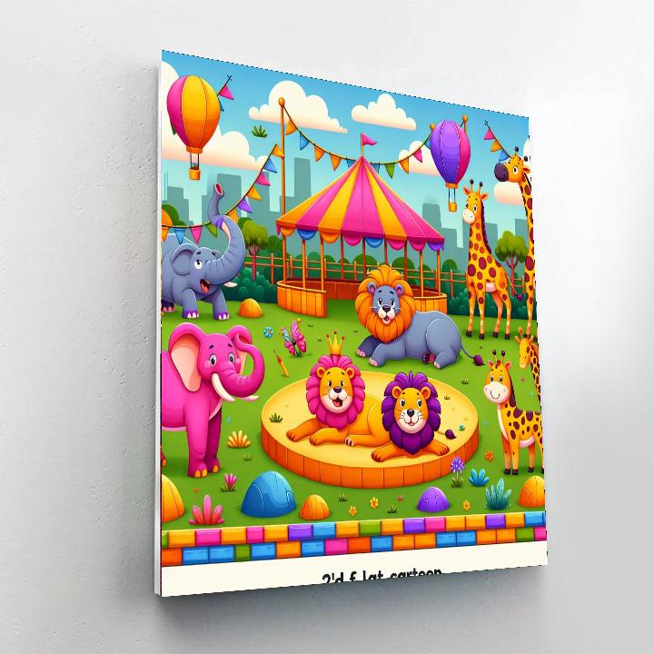 Fantasy Zoo Adventure DIY Paint By Numbers