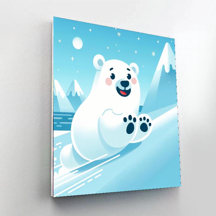 Polar Bear Ice Adventure Paint By Number