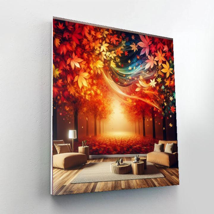 Crisp Autumn Leaves Paint By Number