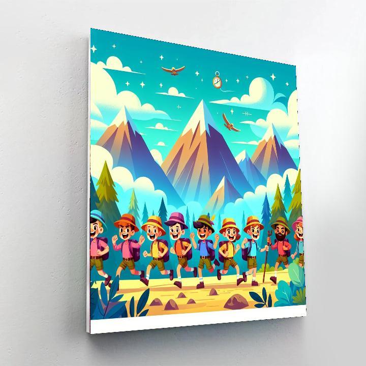 Mountain Mysteries Number Painting