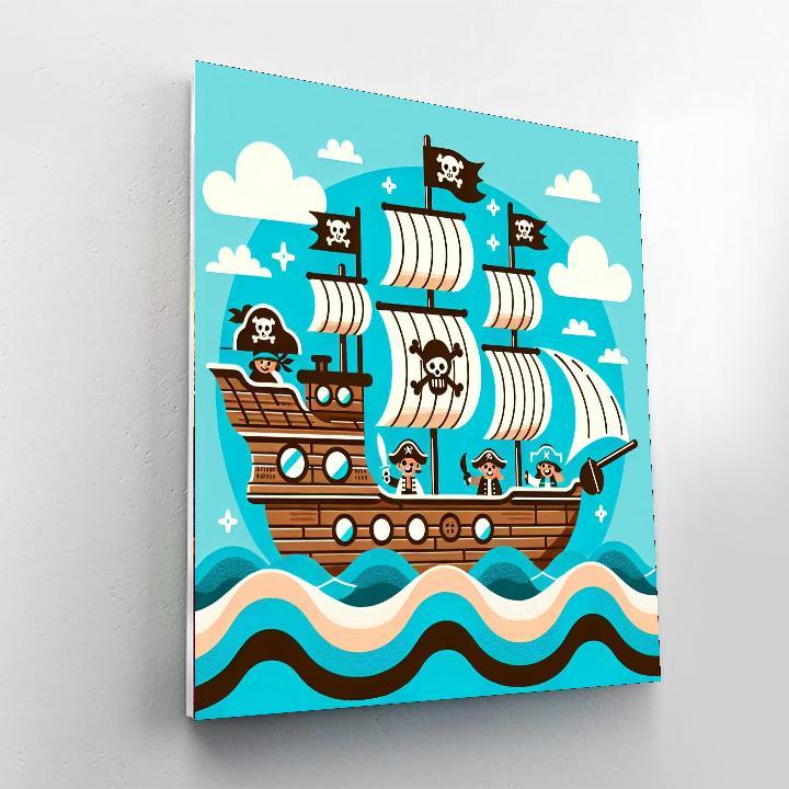 Merry Pirate Voyage Paint By Numbers Kits