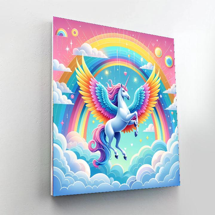 Flying Fantasy Pegasus Paint By Numbers
