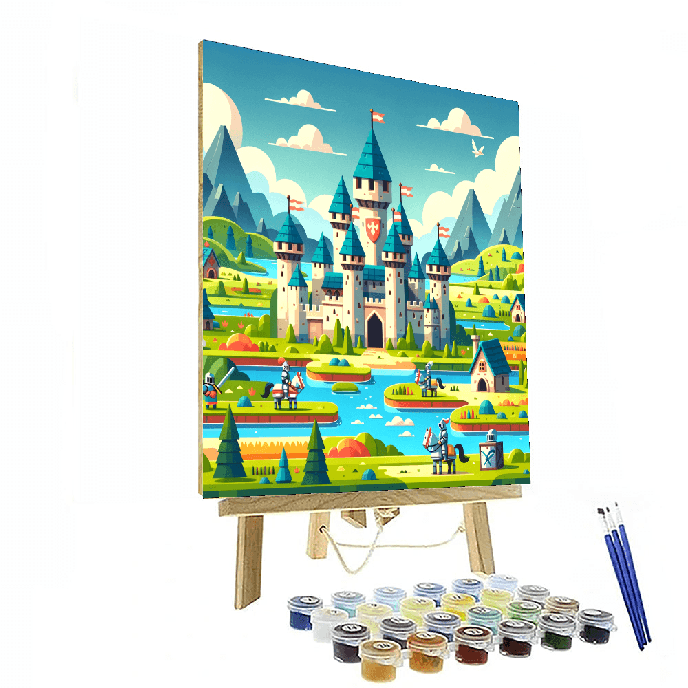Colorful Kingdom Quest DIY Paint By Numbers