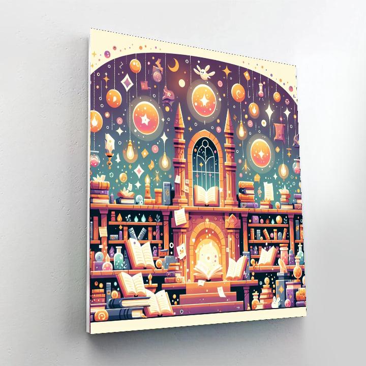 Magic School Library Numbered Painting Kits