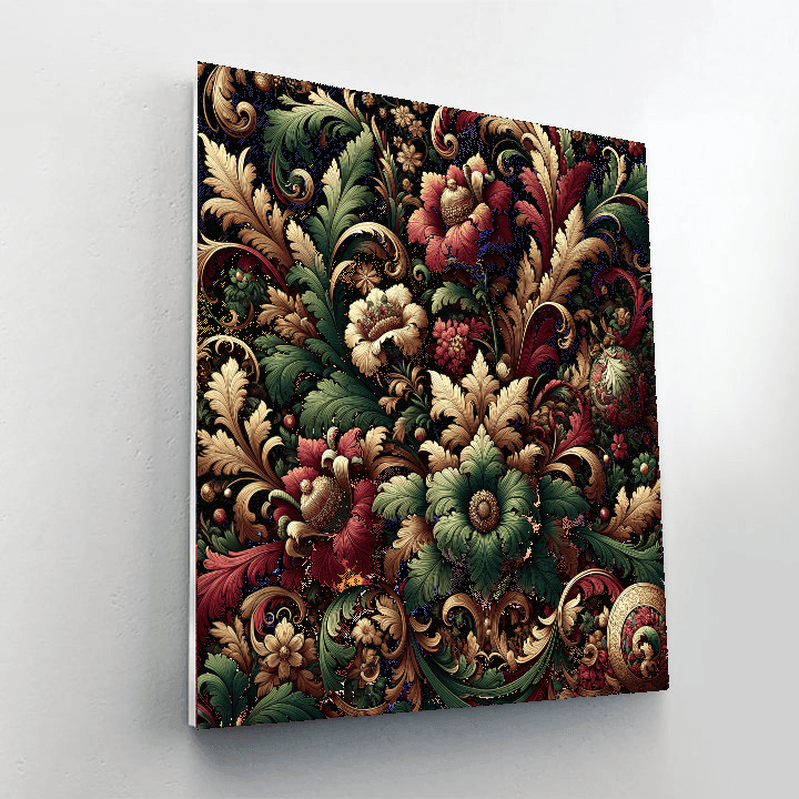 Renaissance Floral Tapestry Paint By Number