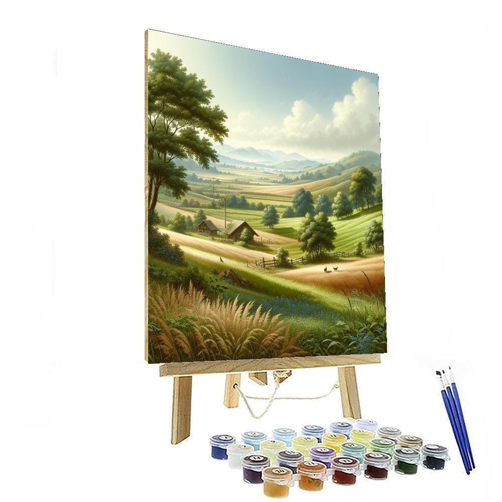 Serene Pastoral Daydream Paint By Number
