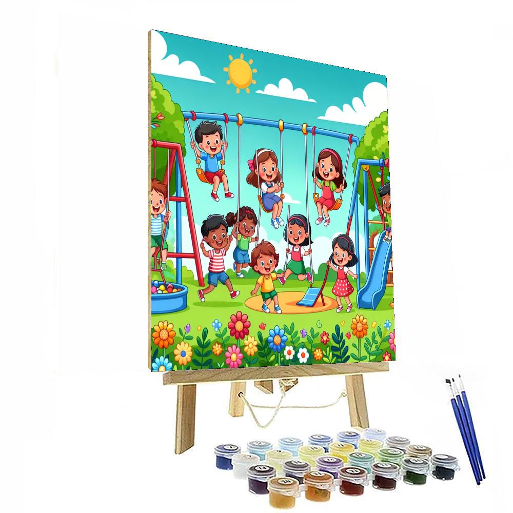 Sunny Playground Adventures Painting Number Kit