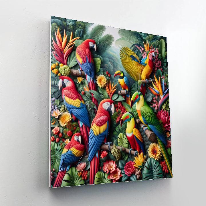 Vivid Tropical Fiesta Painting Number Kit