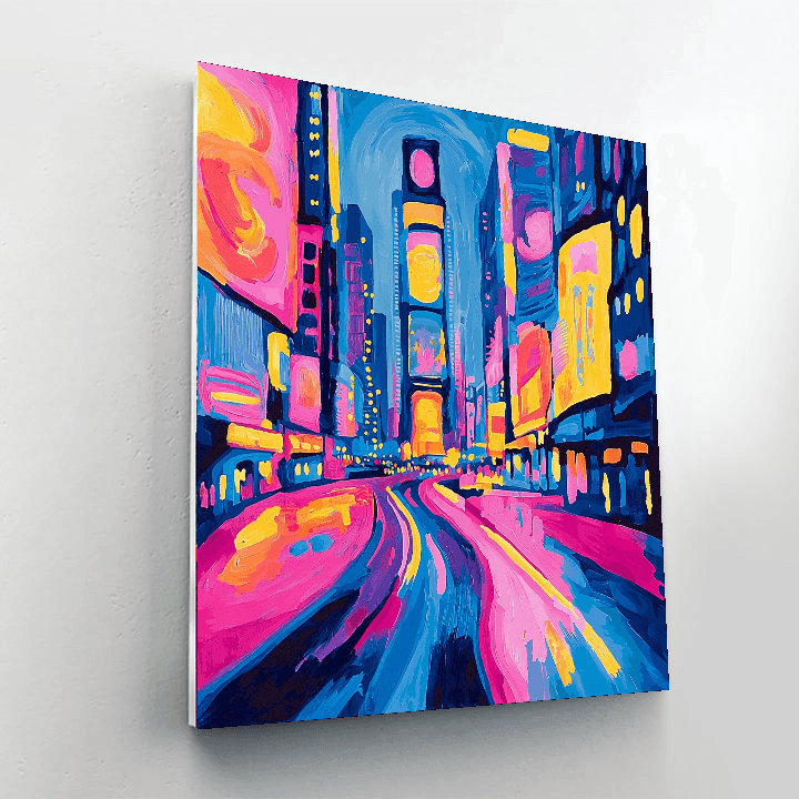 Andy Warhol Inspired Colorful City Lights  Paint By Numbers Kits