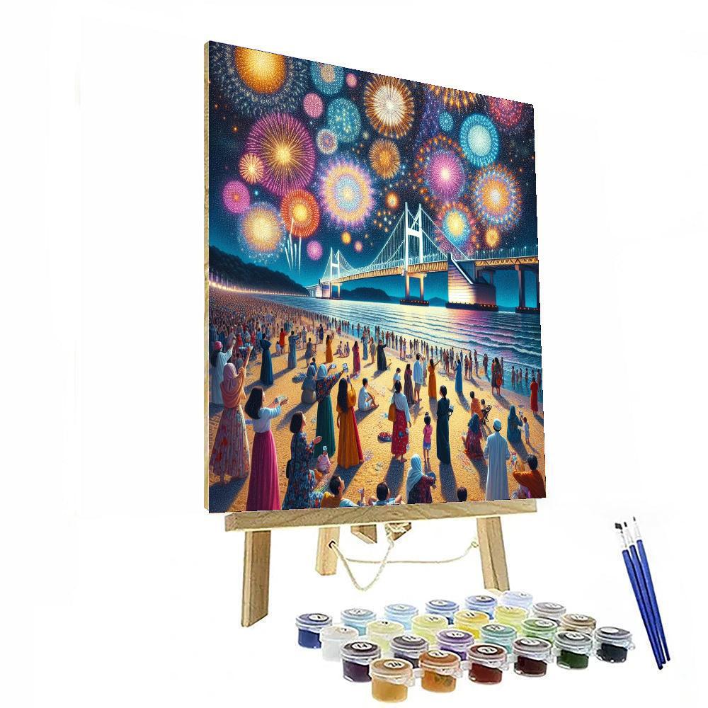 Busan Fireworks Festival - South Korea Paint By Number