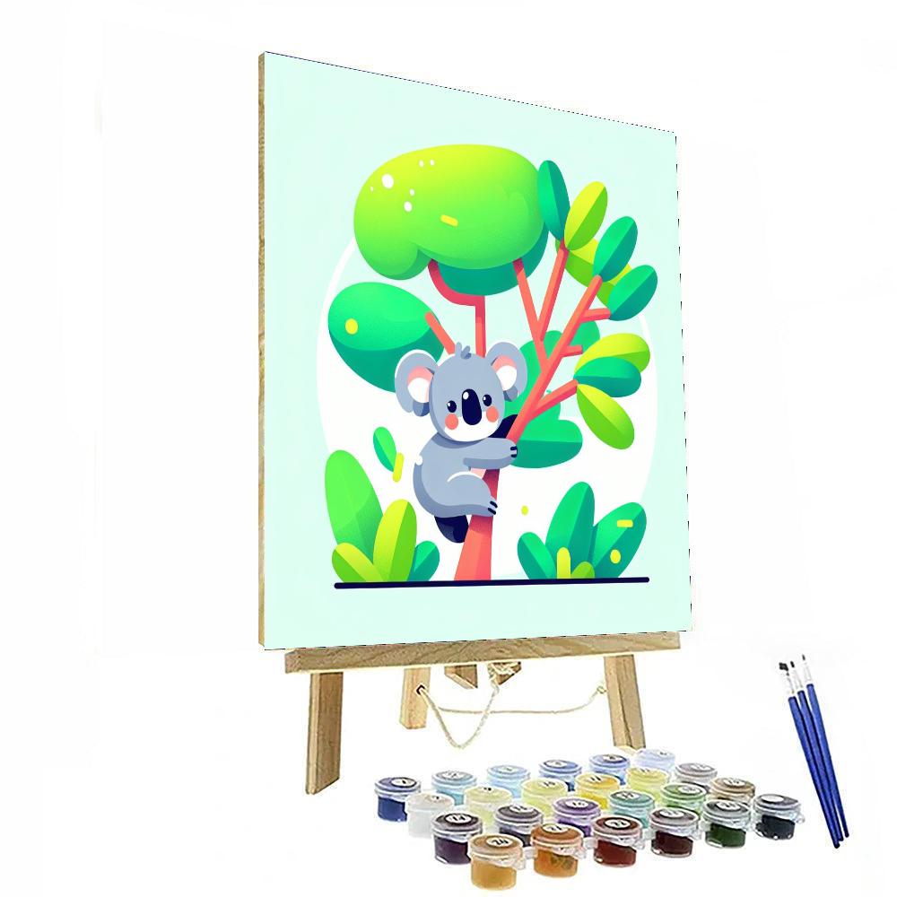 Koala's Leafy Adventure Numbered Painting Kits