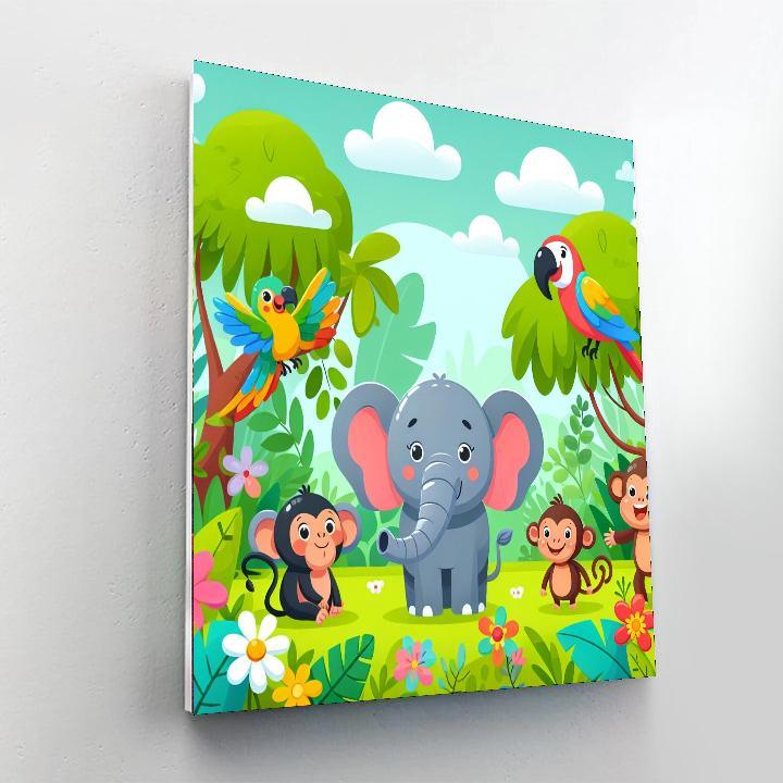 Jungle Safari Celebration Paint By Numbers