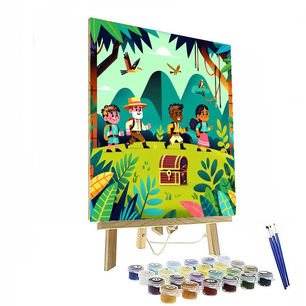 Hidden Jungle Treasures Paint By Numbers