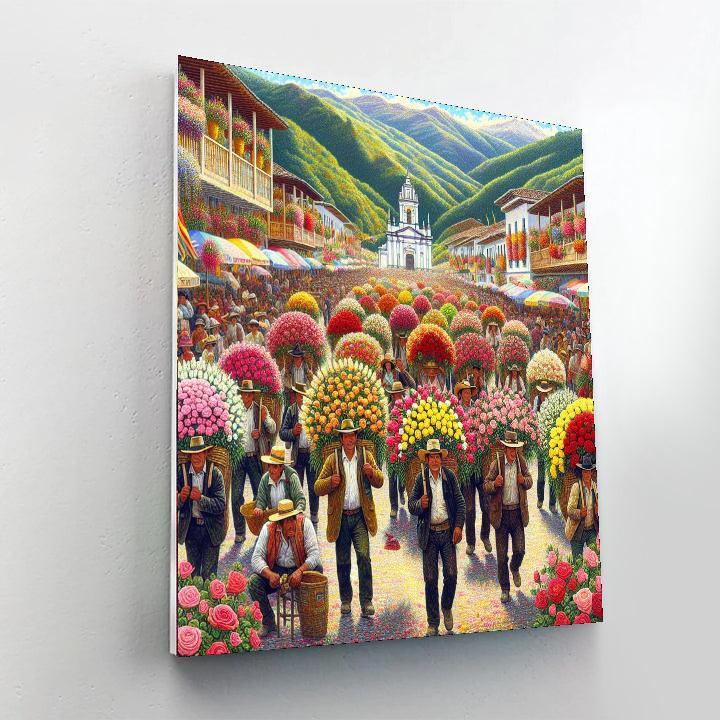 Festival Of Roses - Colombia Painting By Numbers Kit