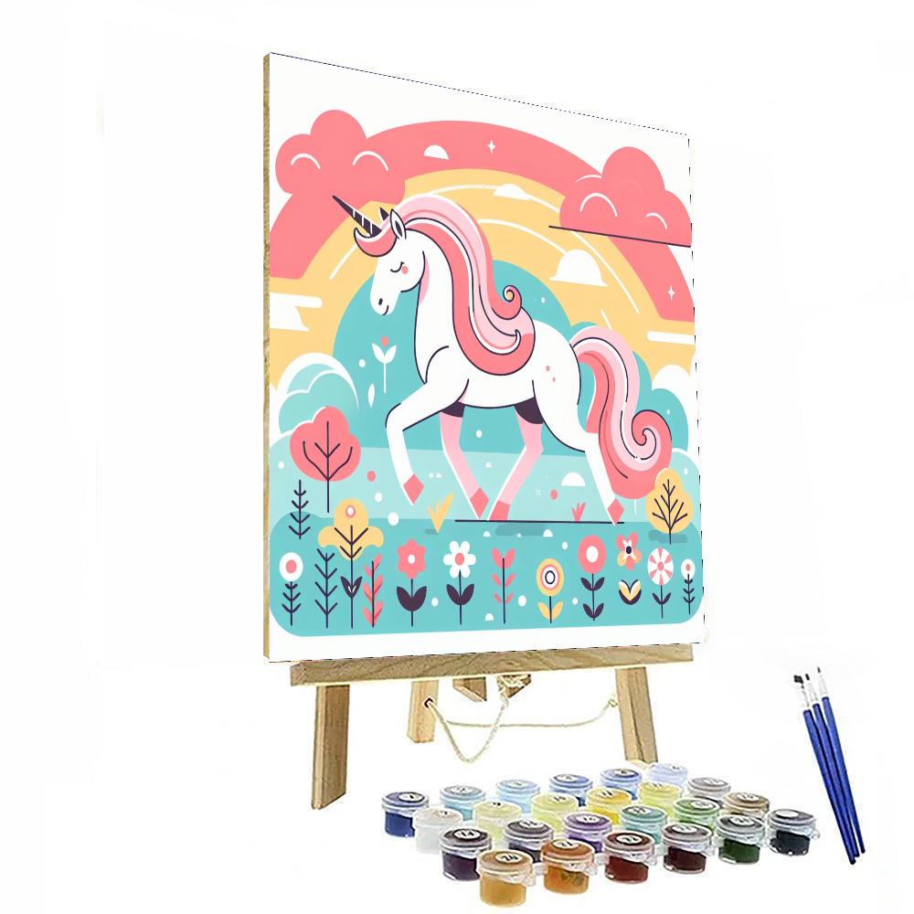 Mystic Unicorn Journey Number Painting