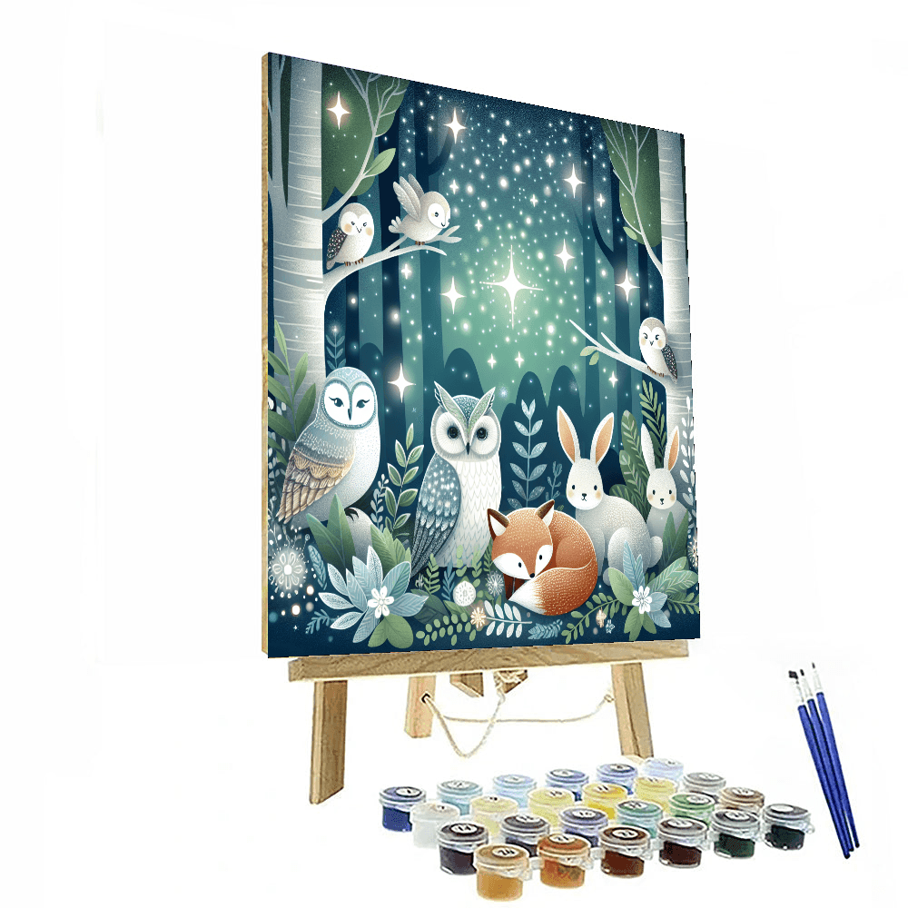 Starlit Woodland Adventure Paint By Color