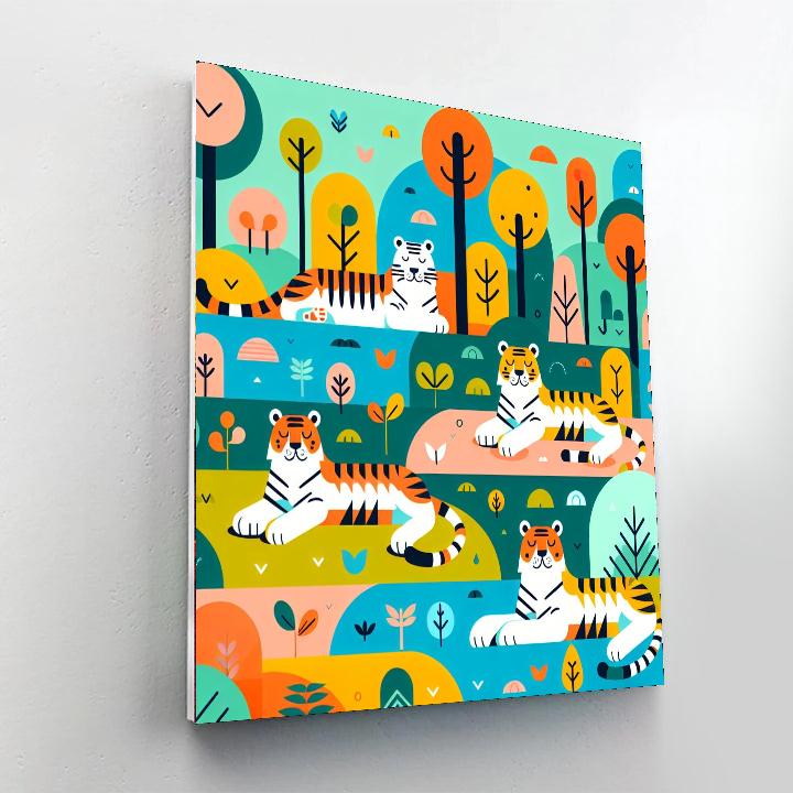Tiger’s Tranquil Territory Paint By Numbers