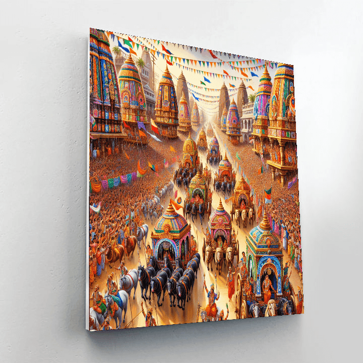 Rathayatra Festival Paint By Color