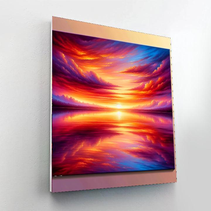 Enchanting Summer Sunset Number Painting