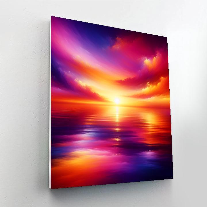 Radiant Sunset Horizon DIY Paint By Numbers