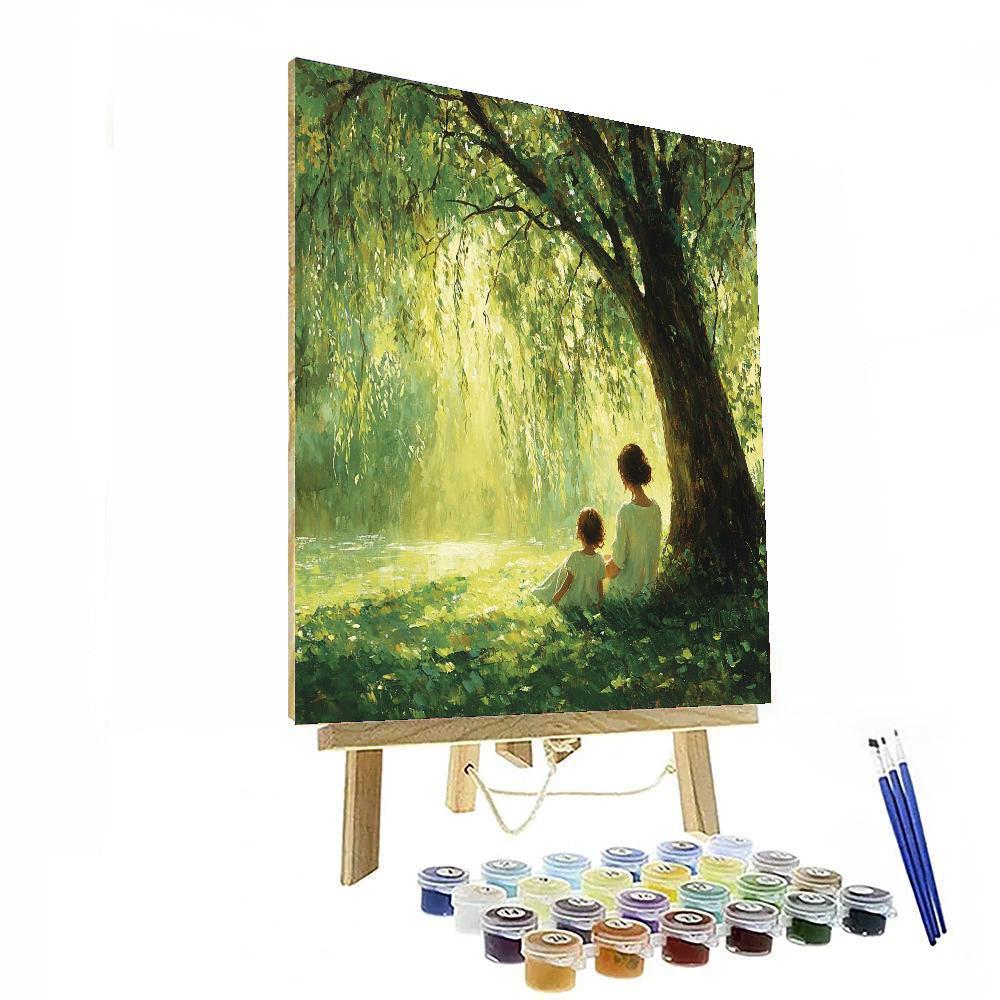Beneath The Willow Tree Number Painting