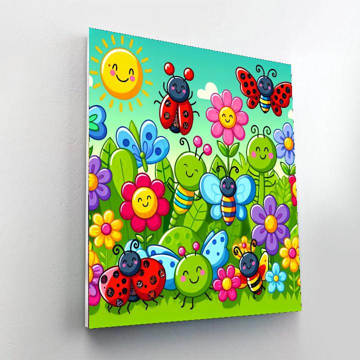 Colorful Insect Explorers Numbered Painting Kits