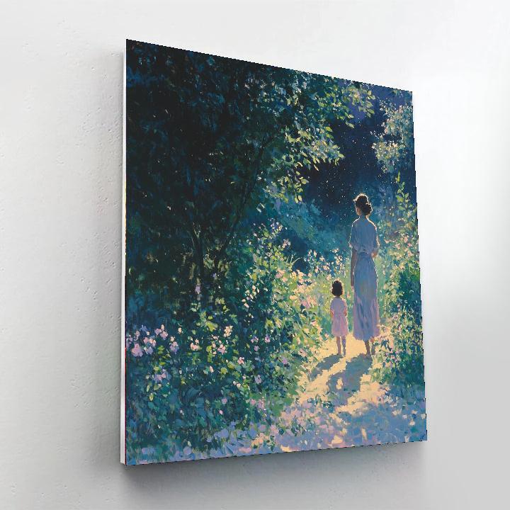 Evening Garden Stroll Number Painting