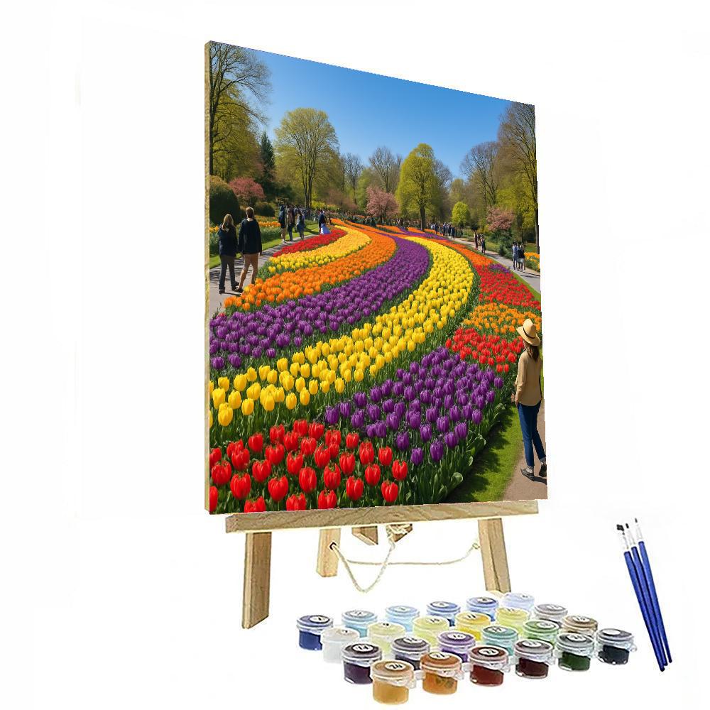 Keukenhof Flower Festival - Lisse, Netherlands Painting Number Kit