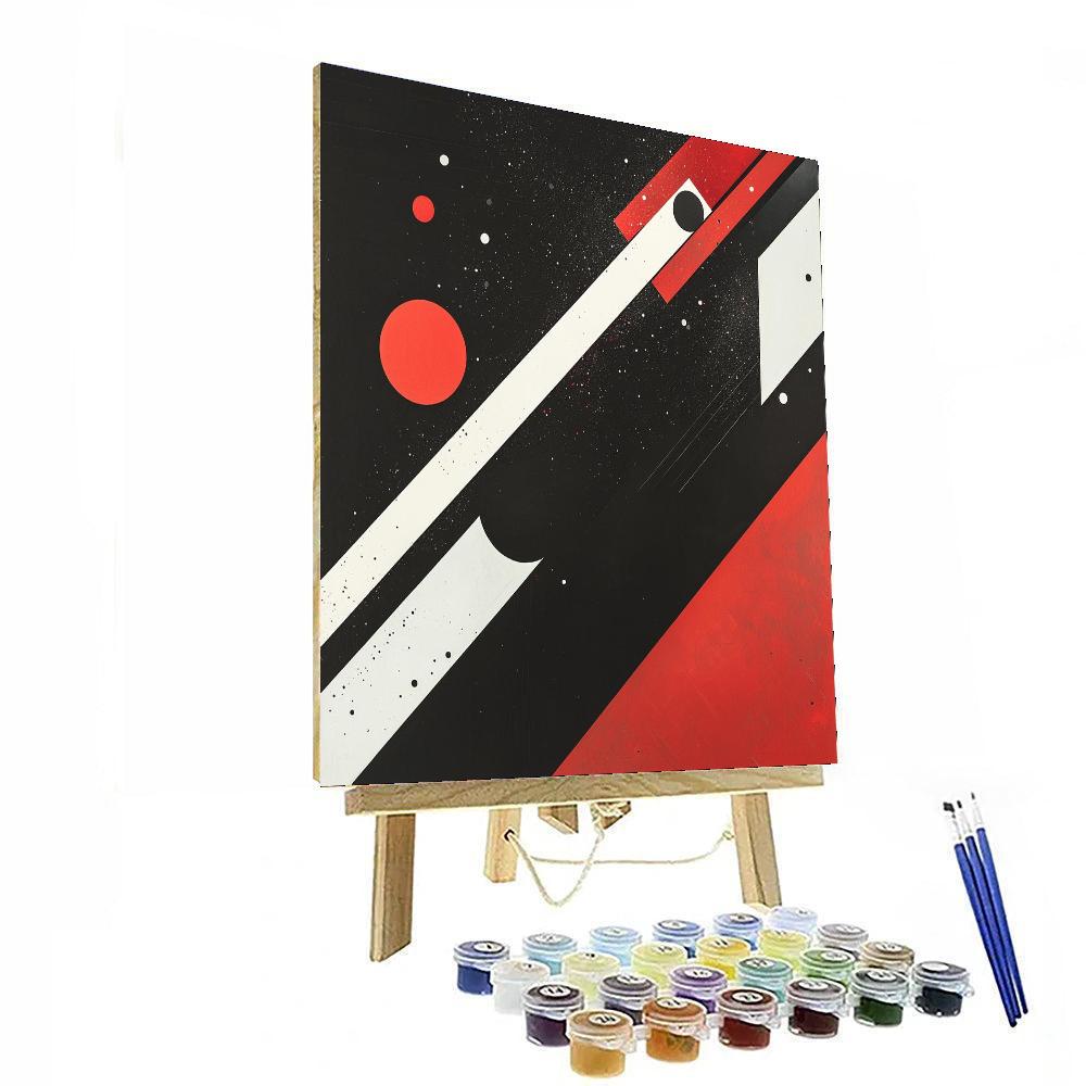 Kazimir Malevich Inspired Cosmic Rhythm Harmony  Paint By Numbers