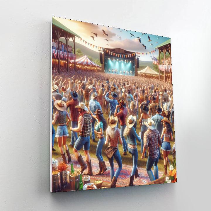 Omagh Country Music Festival - Northern Ireland Number Painting