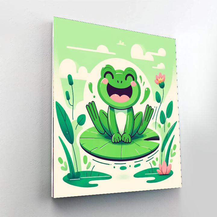 Fun Loving Frog Paint By Numbers Kits