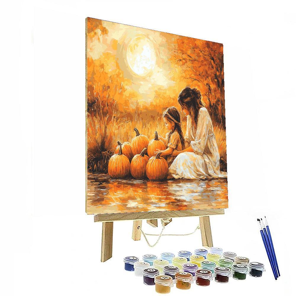 Under The Harvest Moon Paint By Number