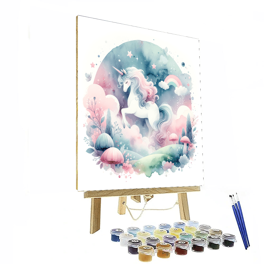Whimsical Unicorn Painting - DIY Painting By Numbers Kit