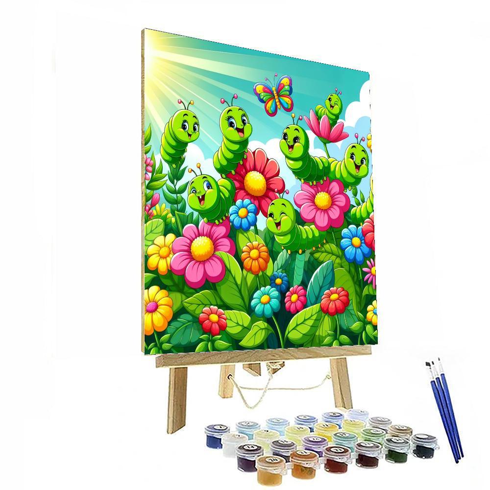 Charming Caterpillars Paint By Numbers