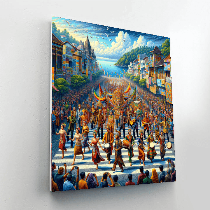 Karnival Di Ambon Painting By Numbers Kit