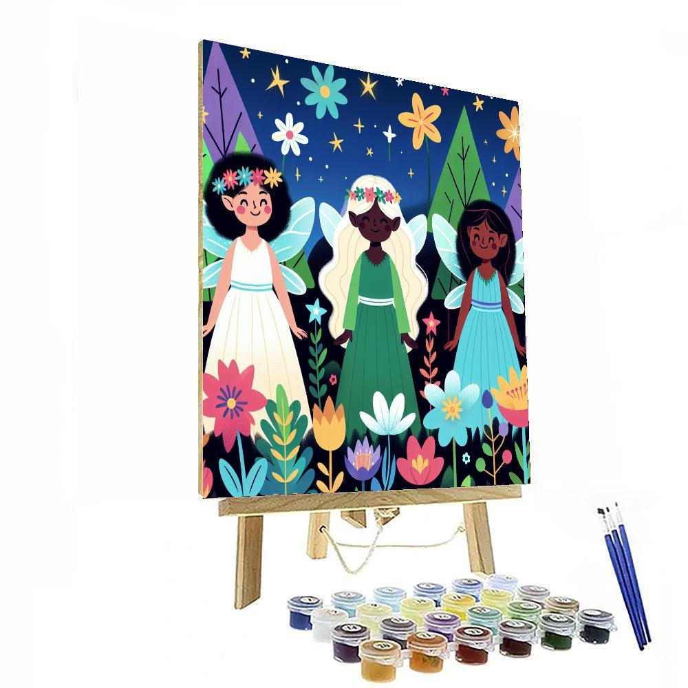 Garden Fairy Celebration Painting By Numbers Kit