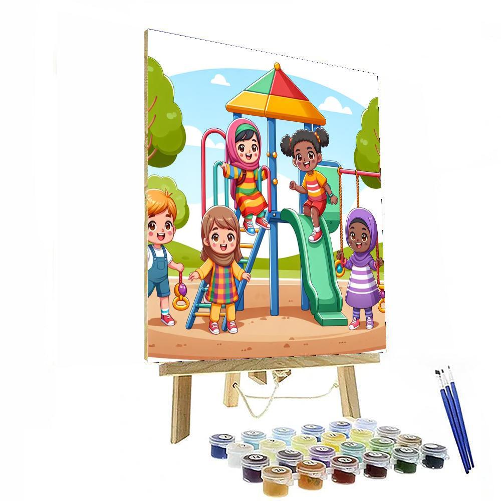Fun In The Jungle Gym Paint By Numbers Kits