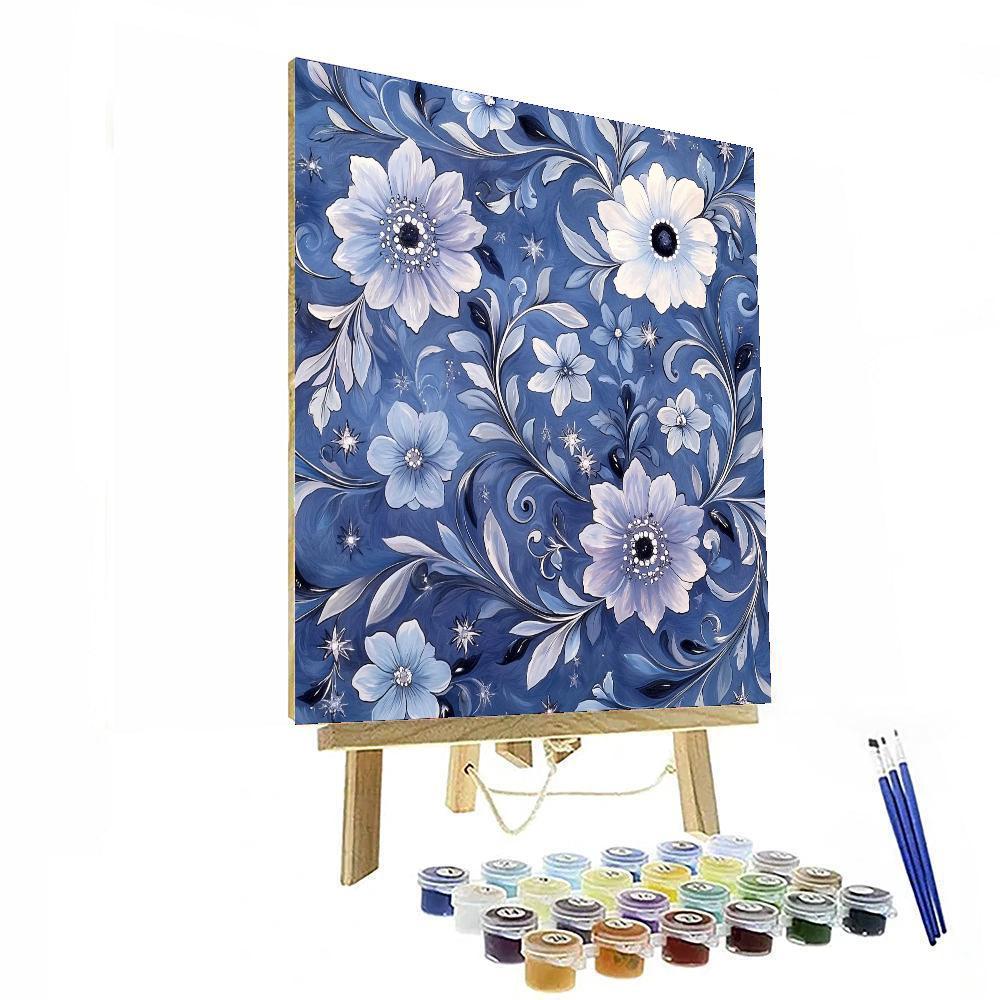 Alphonse Mucha Inspired Starlit Blossom  DIY Paint By Numbers