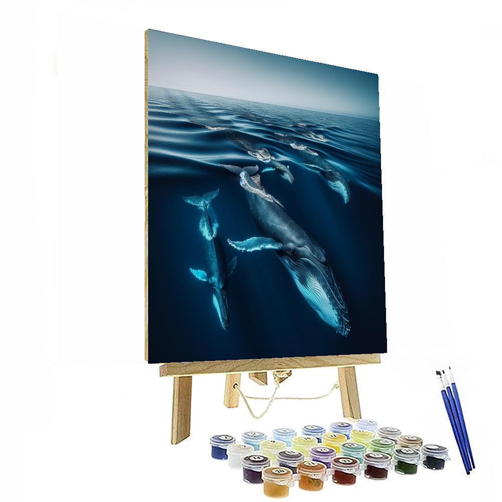 Oceanic Whale Journey Paint By Color