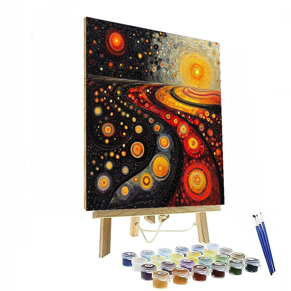 Yayoi Kusama Inspired Endless Reflections  Paint By Numbers