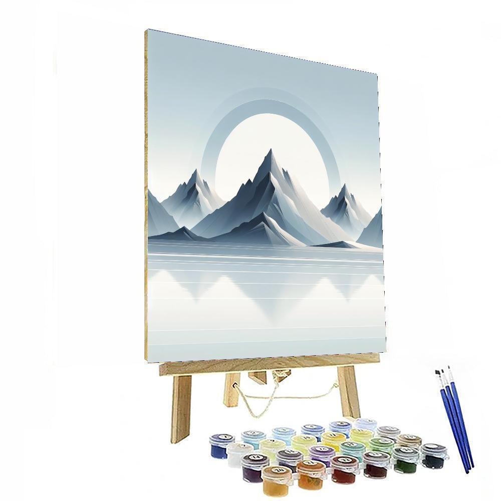 Minimalist Mountain Escape Paint By Numbers