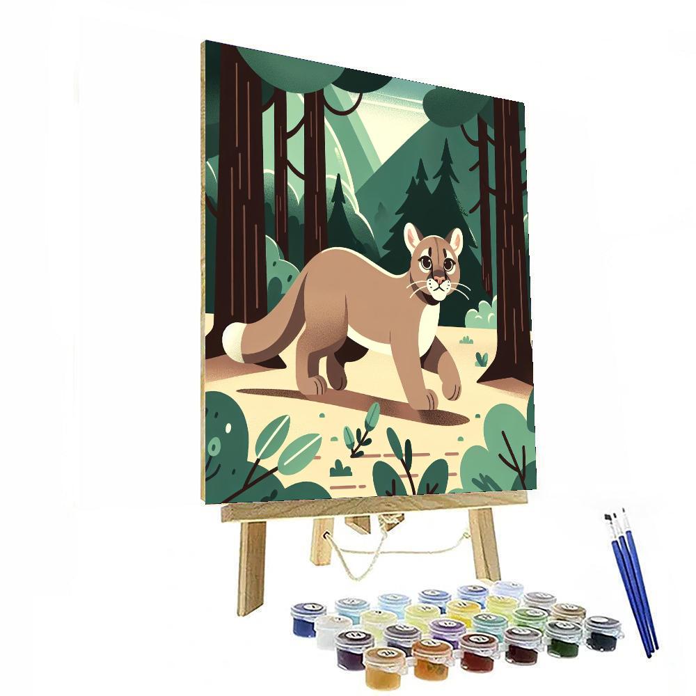 Curious Cougars Numbered Painting Kits