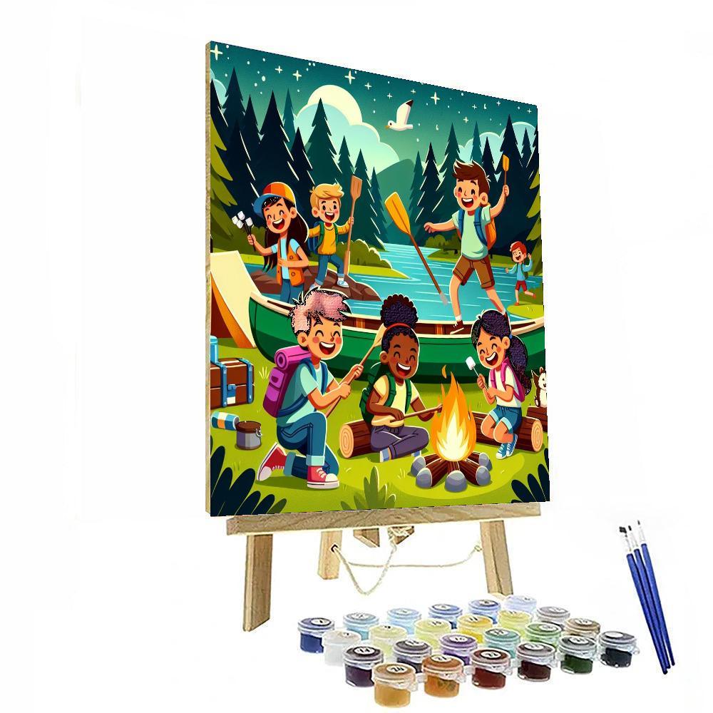 Summer Adventure Camp Paint By Numbers