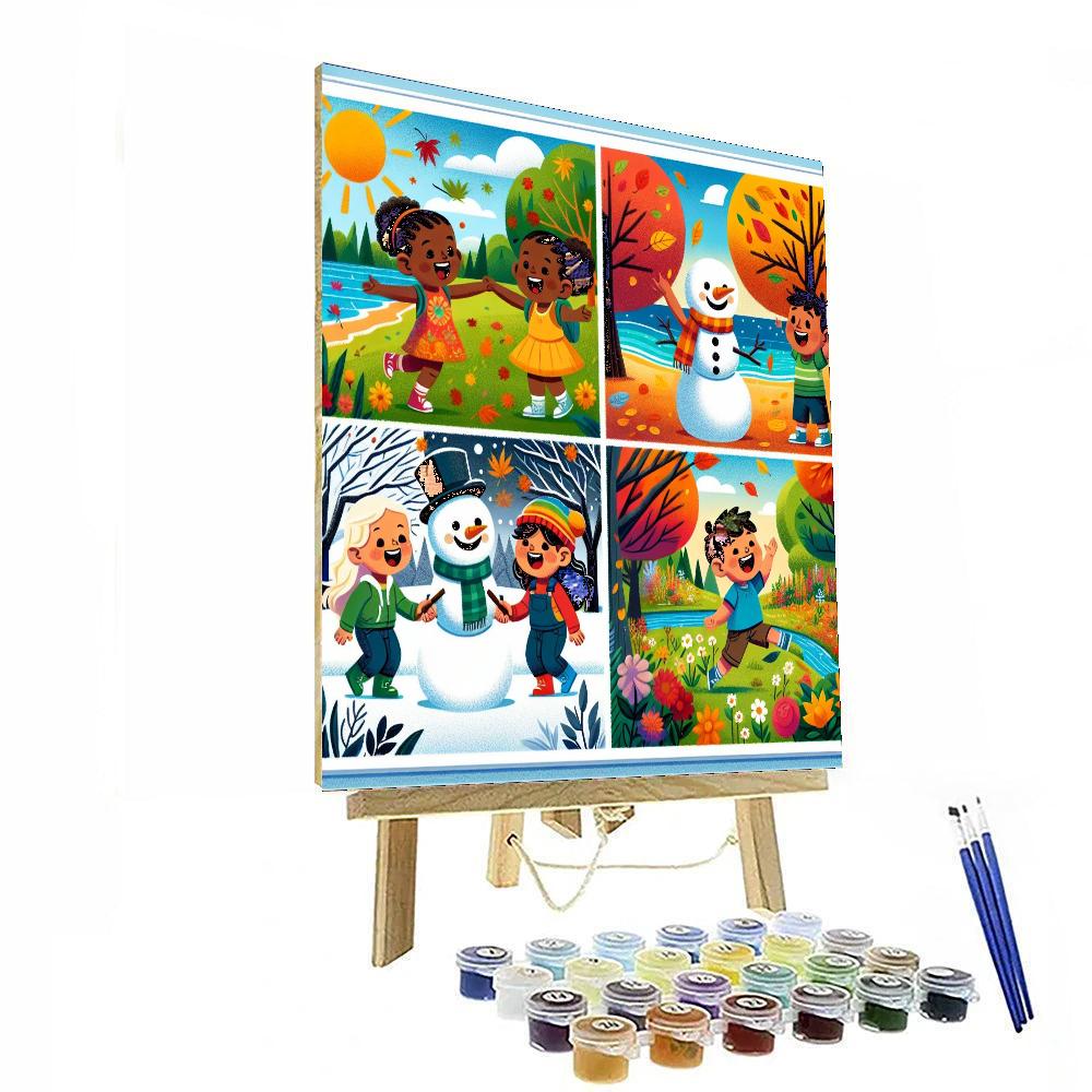 Dazzling Seasonal Changes Paint By Numbers Art