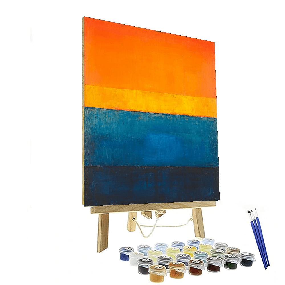 Mark Rothko Inspired Rothko's Urban Sunrise  Painting By Numbers Kit