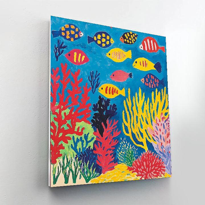 Henri Matisse Inspired Beneath The Ocean  Number Painting