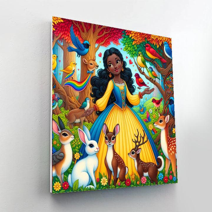Snow White's Woodland Charm Paint By Number