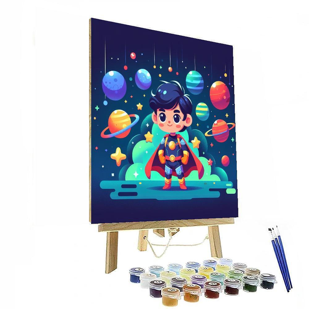 Superhero Galaxy Quest Paint By Number