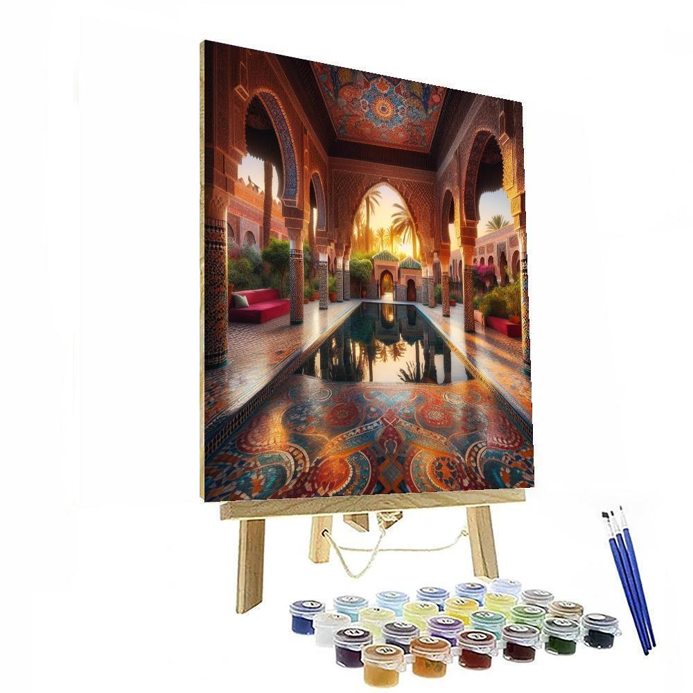 Radiant Moroccan Oasis DIY Paint By Numbers